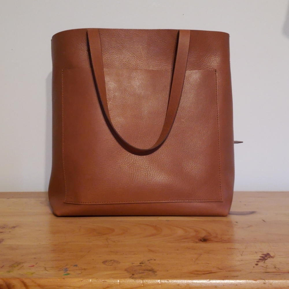 Madewell Medium Leather Transport Tote